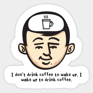 T Shirt Coffee Lovers as an Adult Sticker